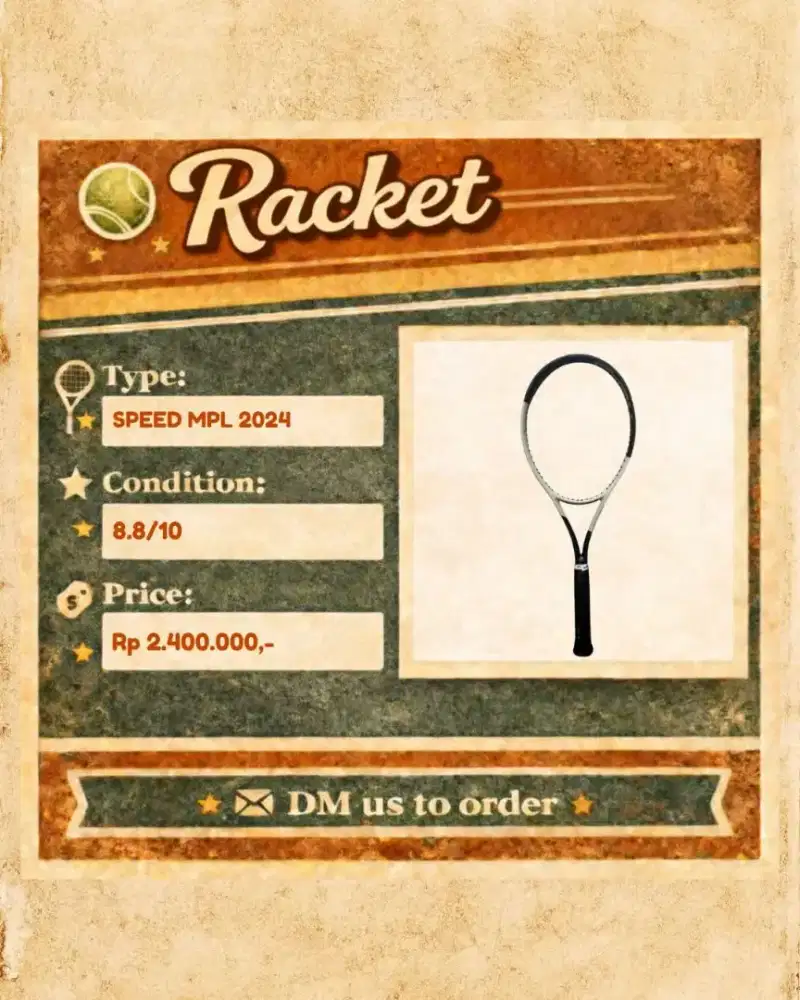 Dijual Raket Tennis Lapangan