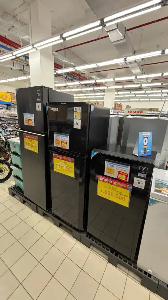 Kulkas 1 dan 2 pintu PROMO CICILAN VIA HOMECREDIT TANPA DP