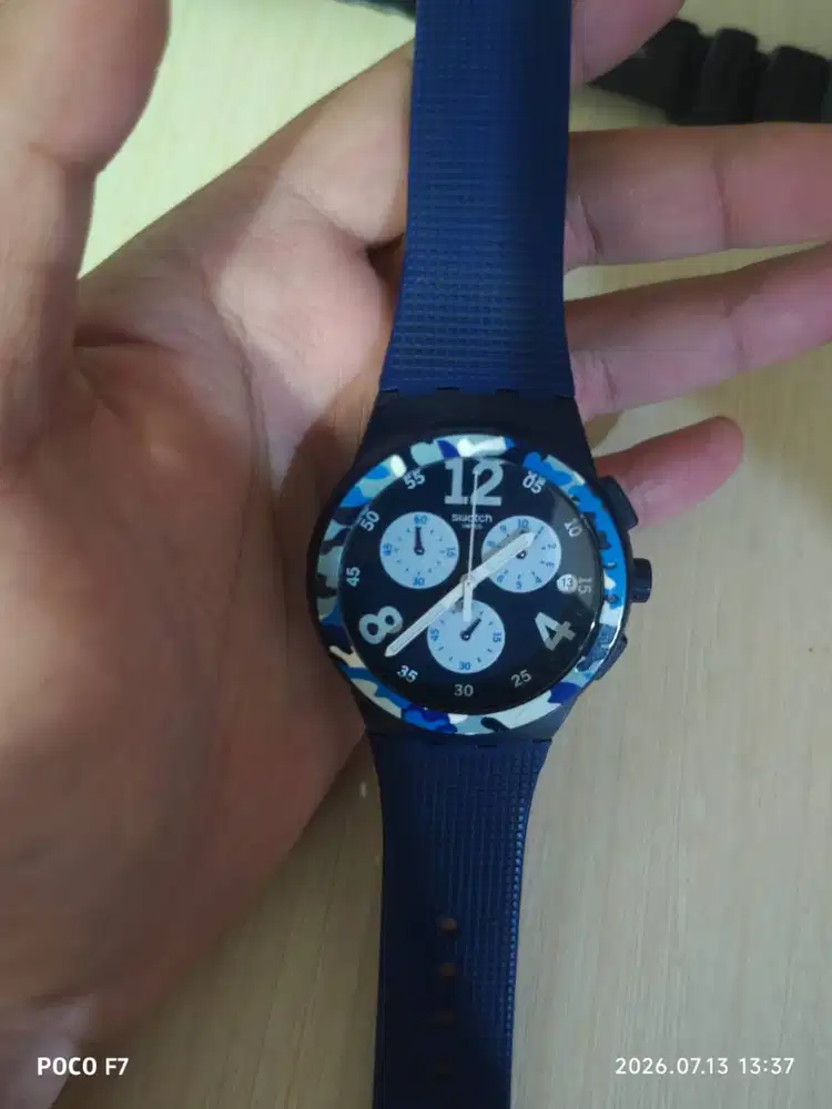 Jual Swatch chrono camoblu