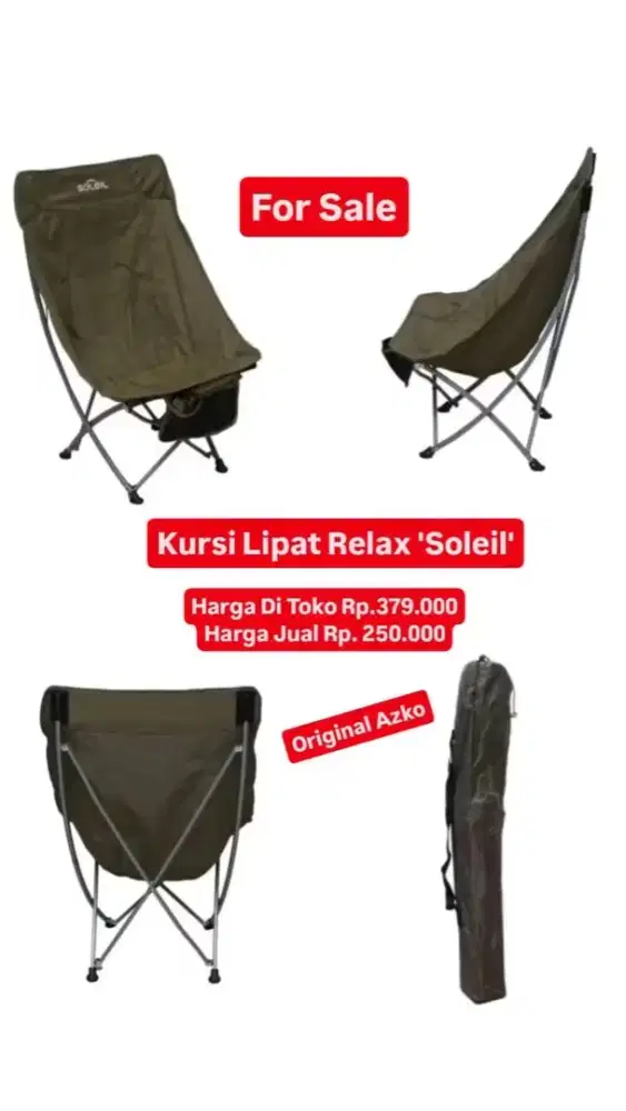 KURSI SANTAI SOLEIL (KURSI LIPAT/KURSI SUTRADARA)