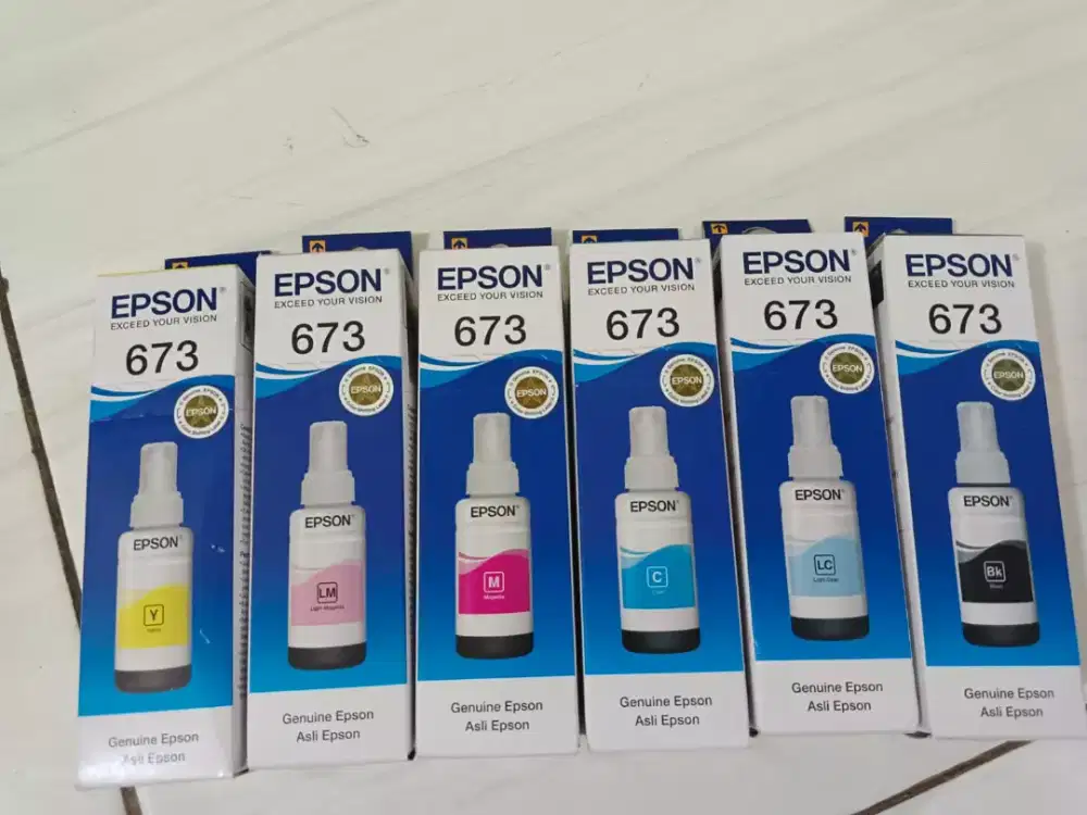 Menerima dan menampung tinta Cartridge original