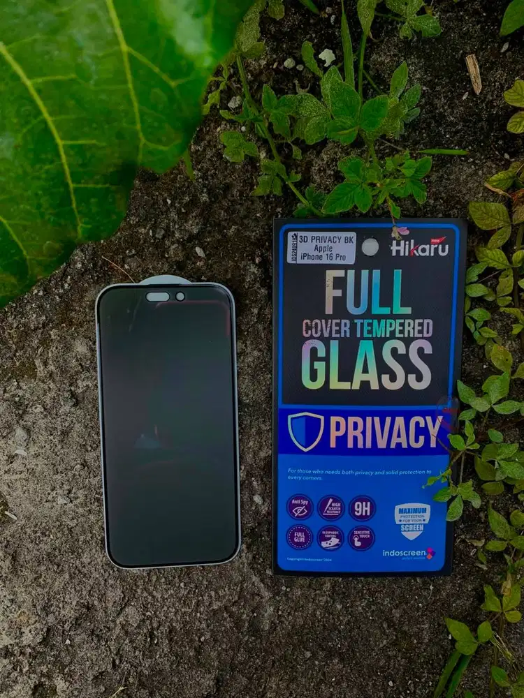 Hikaru Tempered Glass 3D Privacy iPhone 16 Pro