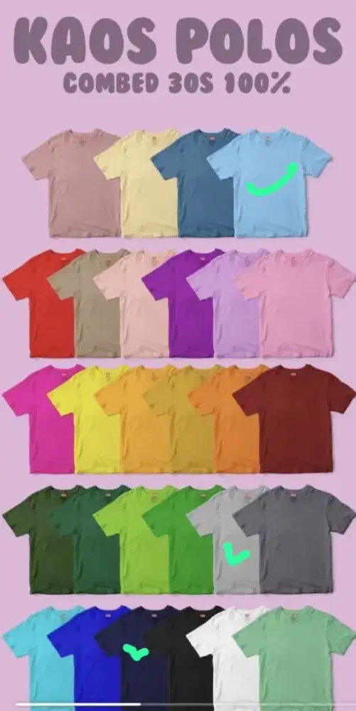 Kaos Polos Pria