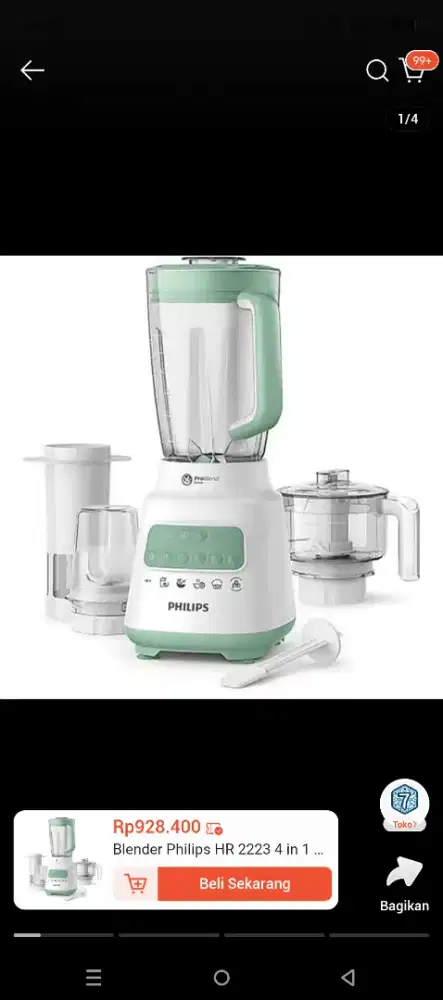 Blender Phillips 2liter 4in1