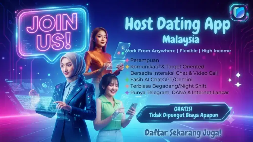 WFH : Host Dating Apps Malay