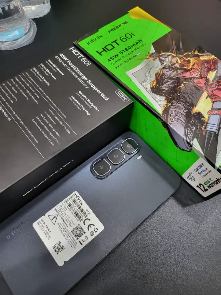 Infinix Hot 60i 6/128 GB Mulus Resmi Garansi ON
Like New