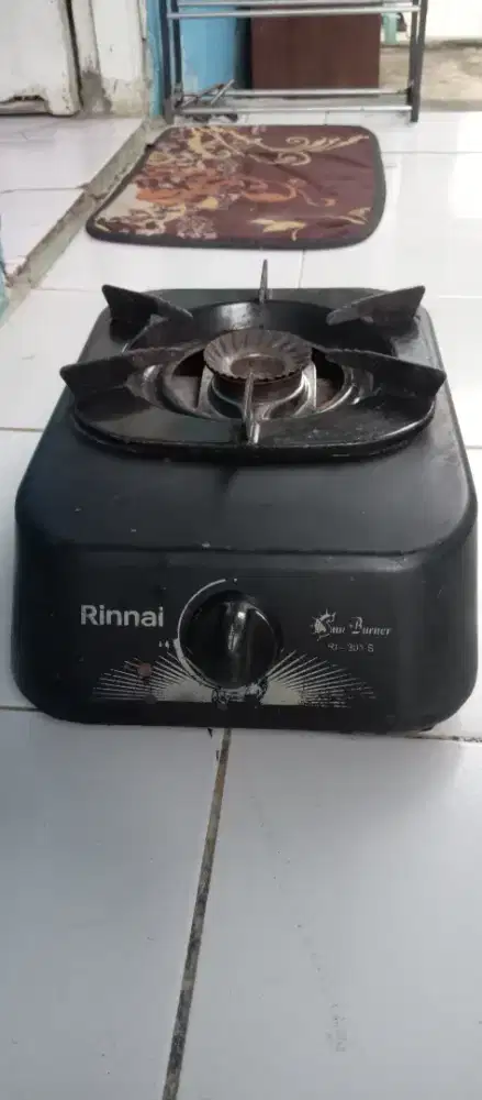 Kompor 1 tungku rinnai 1 set selang & regulator