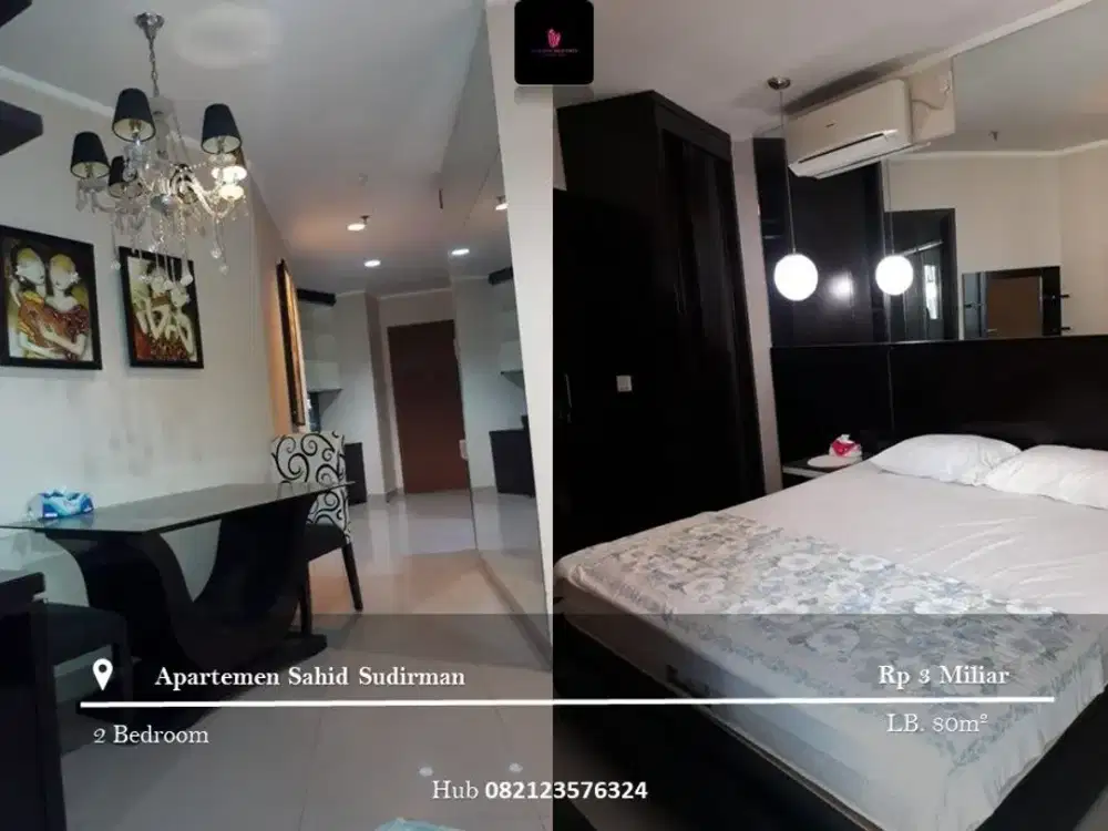 Dijual Apartement Sahid Sudirman Low Floor 2BR Full Furnished