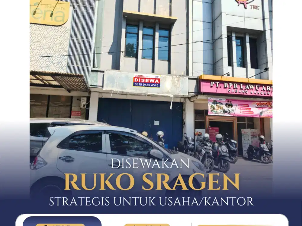 Ruko Sragen Jalan Dua Arah Strategis Untuk Kantor/Usaha