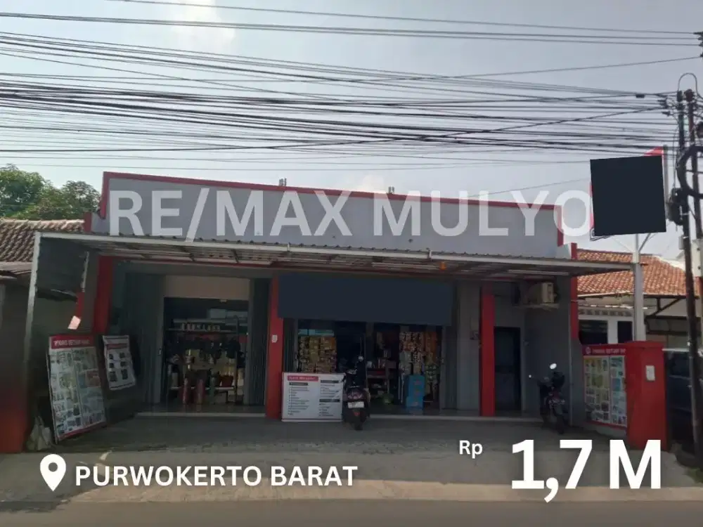 Dijual Rumah Plus Toko Full Furnish Usaha Aktif Lokasi Purwokerto Barat