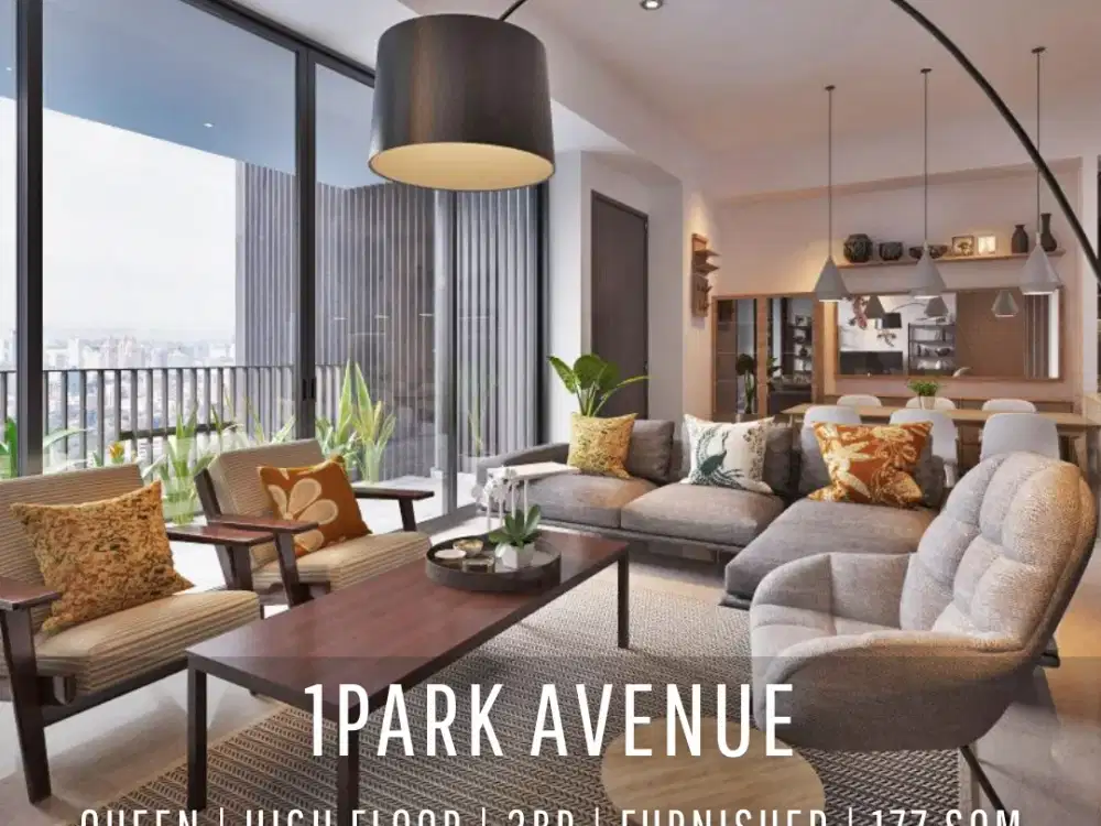 For Rent! 1Park Avenue Tower Queen 3BR High Floor with City View Move-in Ready