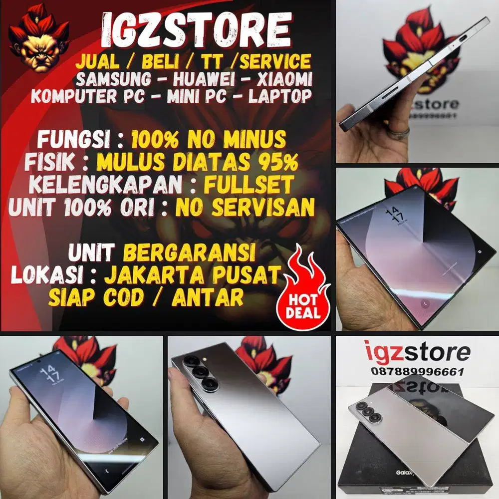 SIAP COD : Samsung Z Fold 6 12/256/512/1tb SEIN  FULLSET Mulus