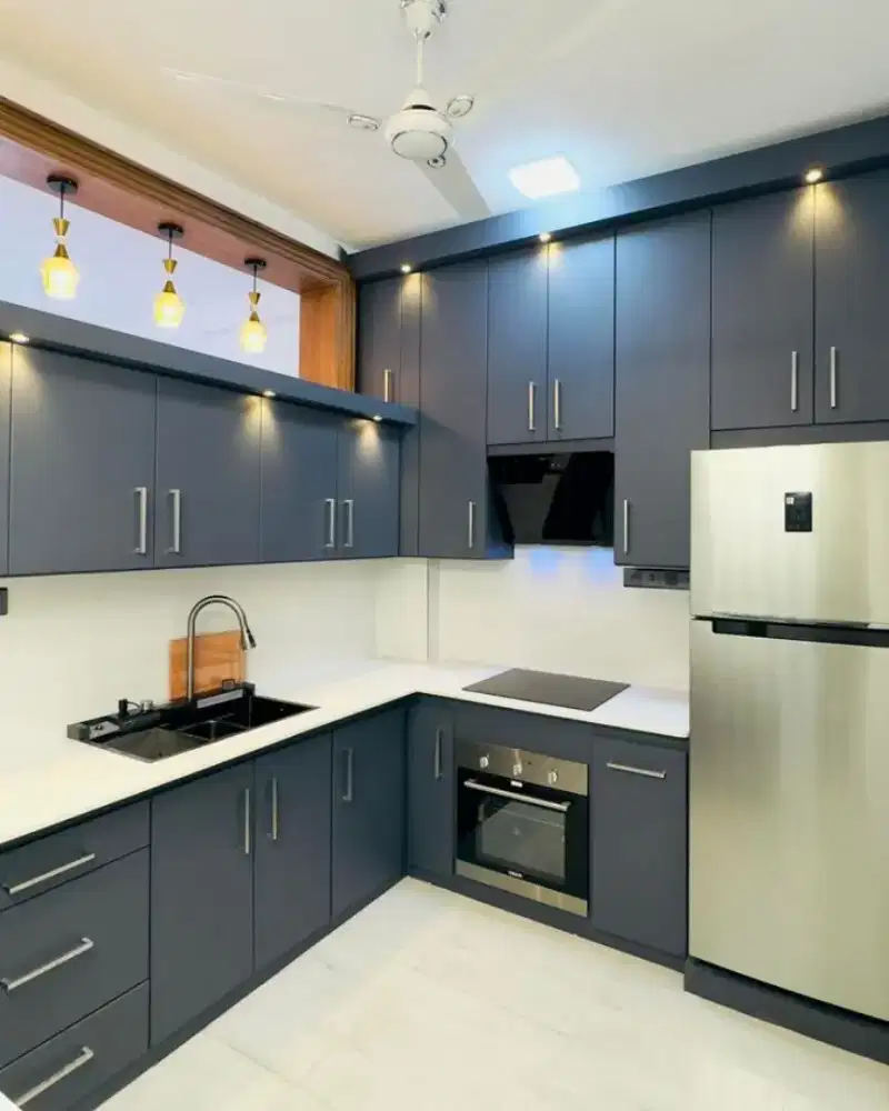 Custom kitchen set minimalis wardrobe bedroom set livingroom room