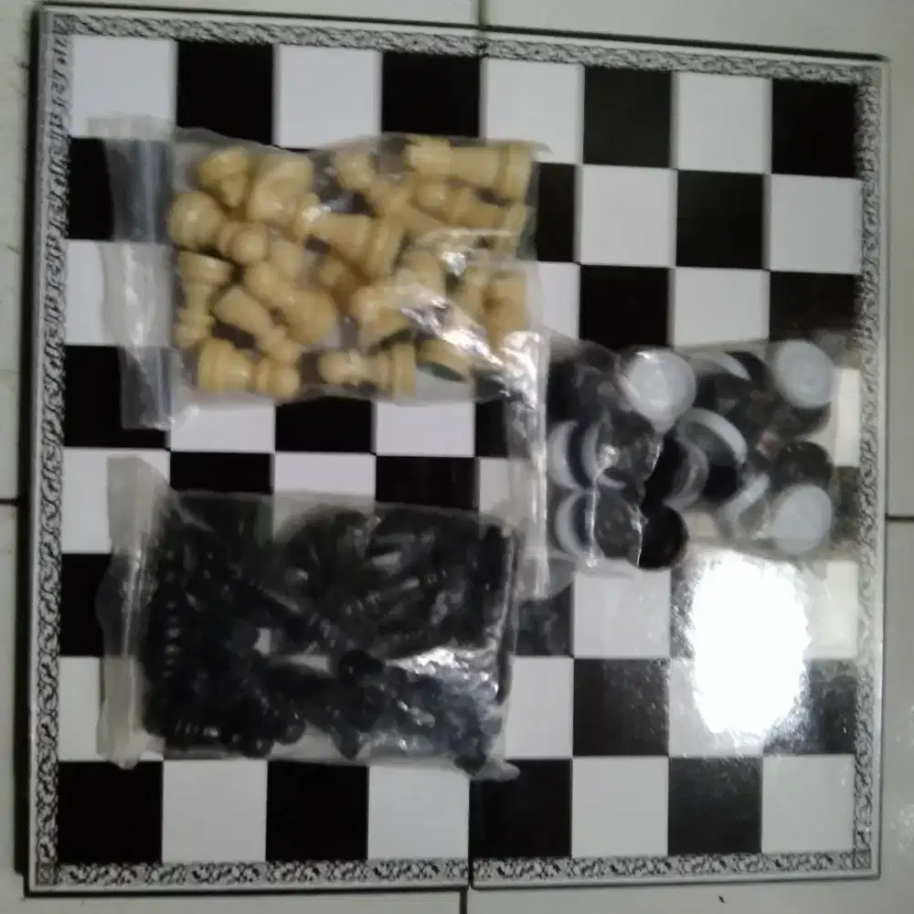 Catur Plastik Backgammon 3In 1