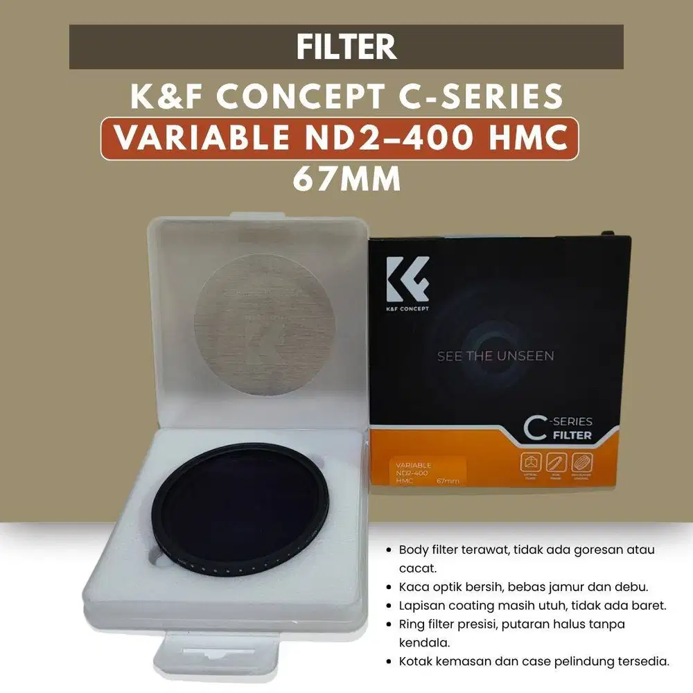 K&F Concept C-Series Variable ND2–400 HMC 67mm