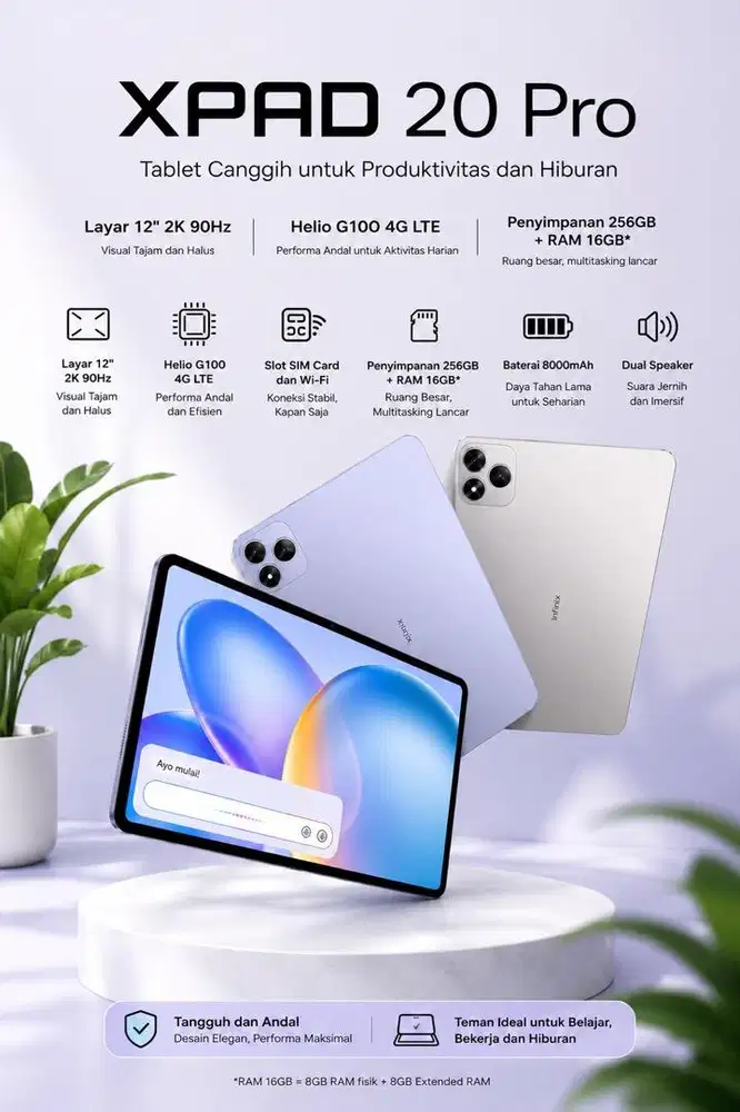 READY INFINIX XPAD 20 PRO 8/256