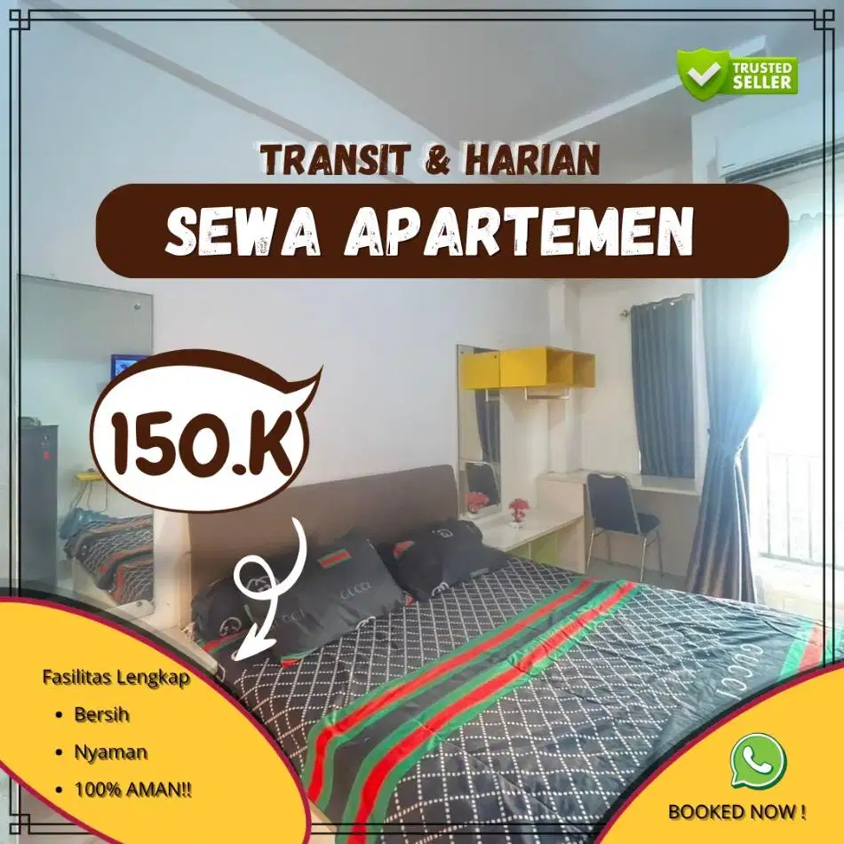 Sewa Apartemen Kalibata City Jakarta Selatan Harian/Transit Termurah