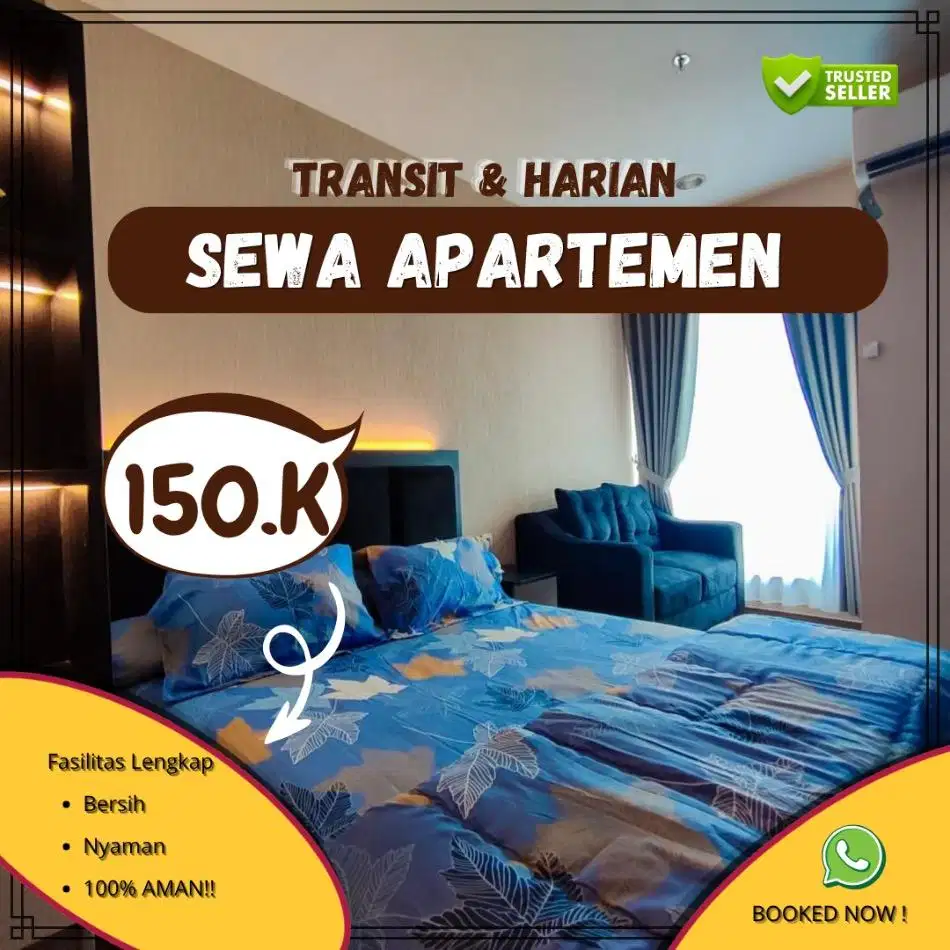 Sewa Apartemen Green Pramuka Harian/Transit Jakarta Pusat Termurah