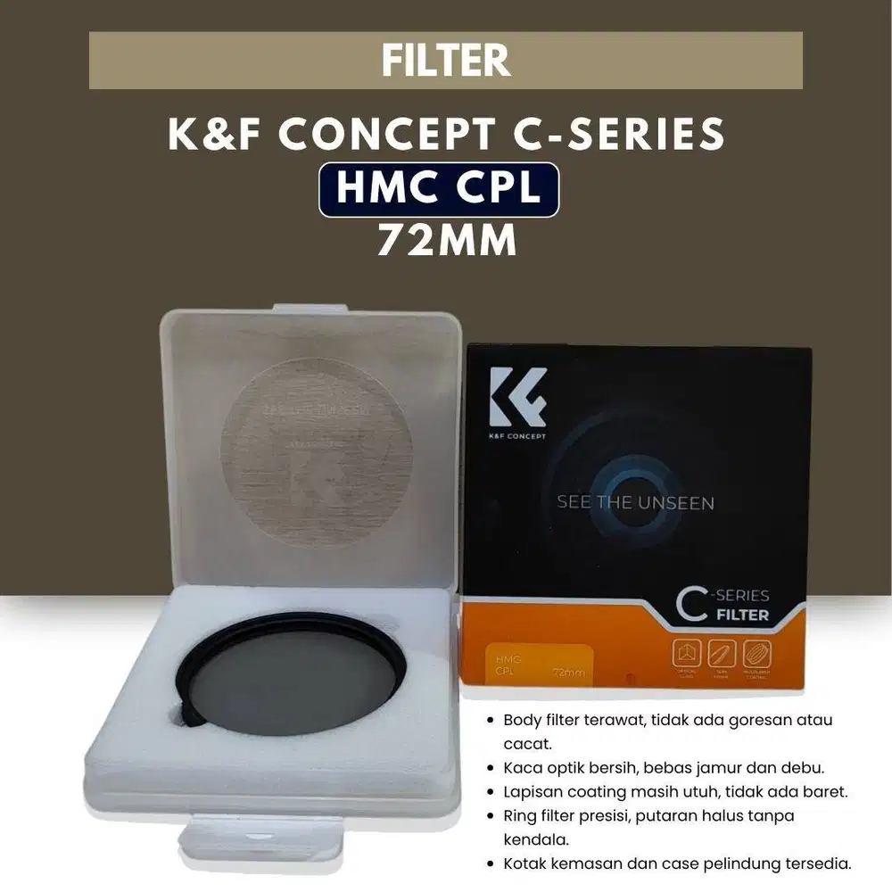 K&F Concept C-Series HMC CPL 72mm