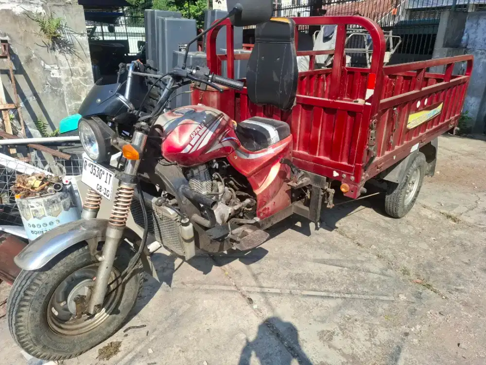 Gajah app KTM 200 CC, motor roda3 viar buat angkutan usaha Oke roda 3.