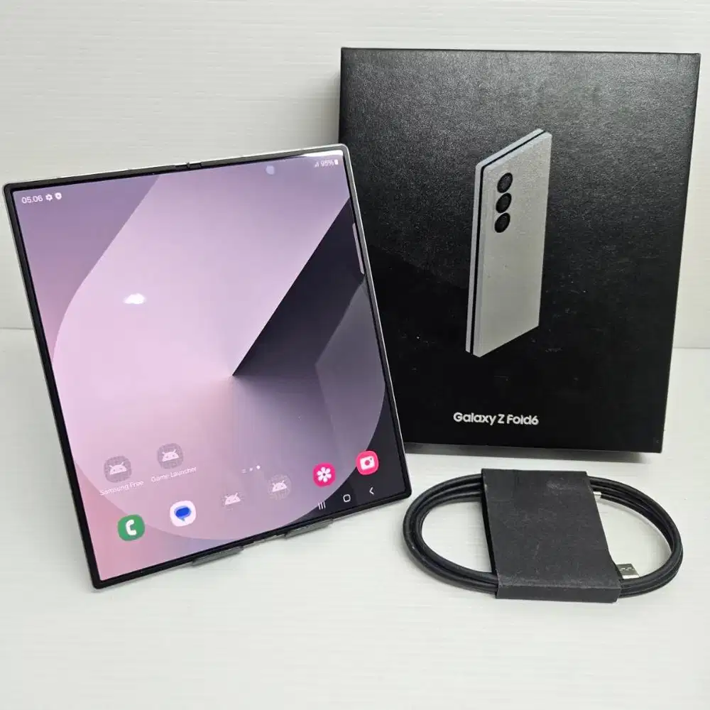 Samsung Galaxy Z Fold 6 Silver 12/256GB Fullset No Minus Resmi