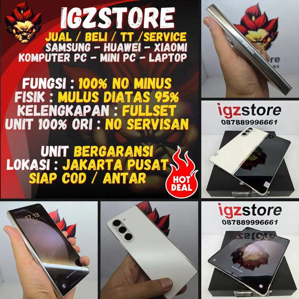 SIAP COD :  SAMSUNG Z FOLD 5 12/256/512 SEIN RESMI NOMINUS