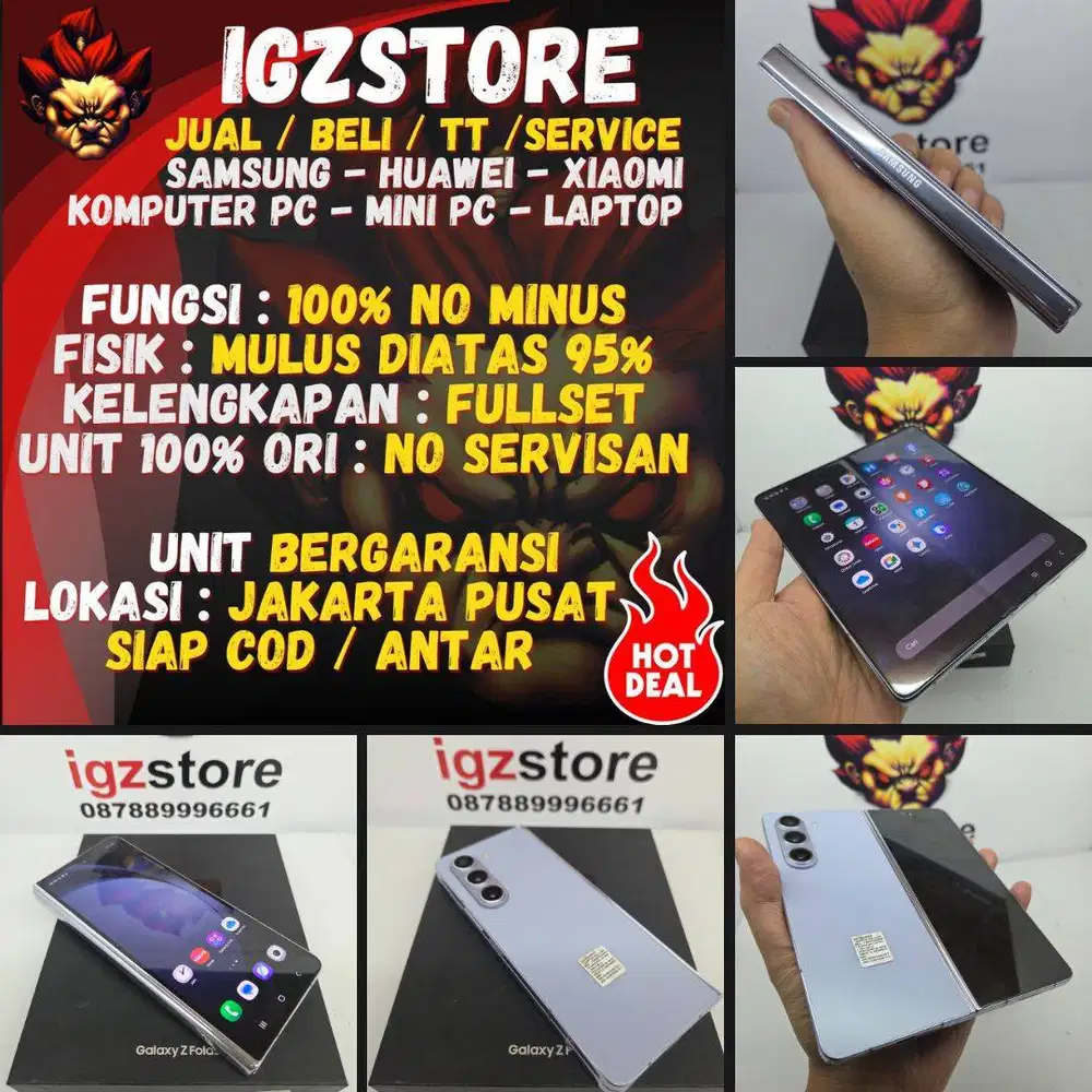 SIAP COD :  SAMSUNG Z FOLD 5 12/256/512 SEIN RESMI NOMINUS