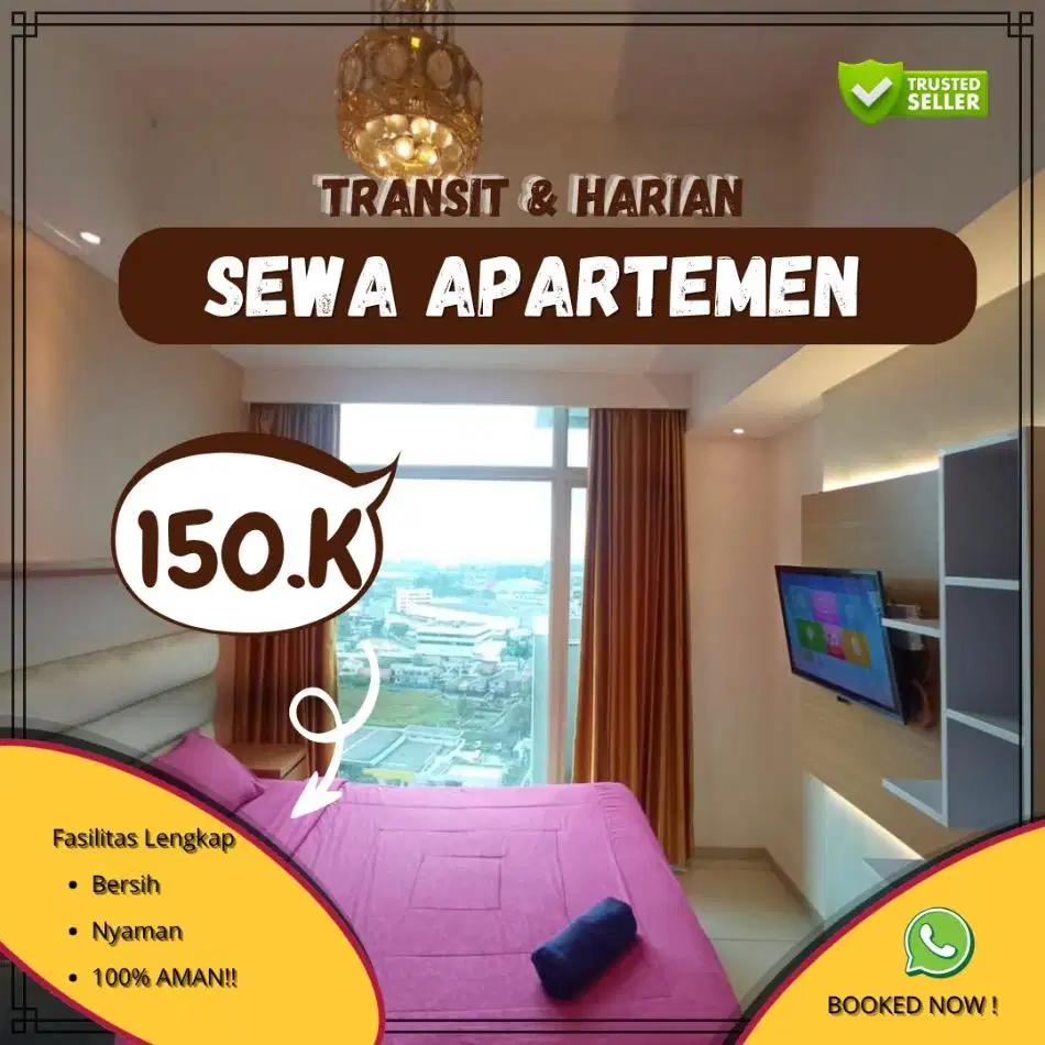 Sewa Apartemen Citypark Jakarta Barat Harian/Transit Termurah