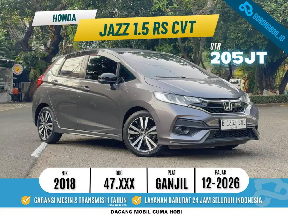 SIAP PAKAI! HONDA JAZZ 1.5 RS CVT CKD AT 2018 ABU