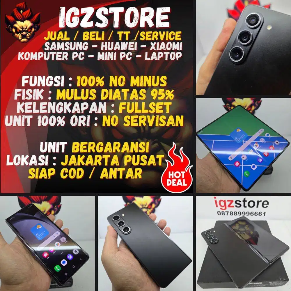 SIAP COD :  SAMSUNG Z FOLD 5 12/256/512 SEIN RESMI NOMINUS
