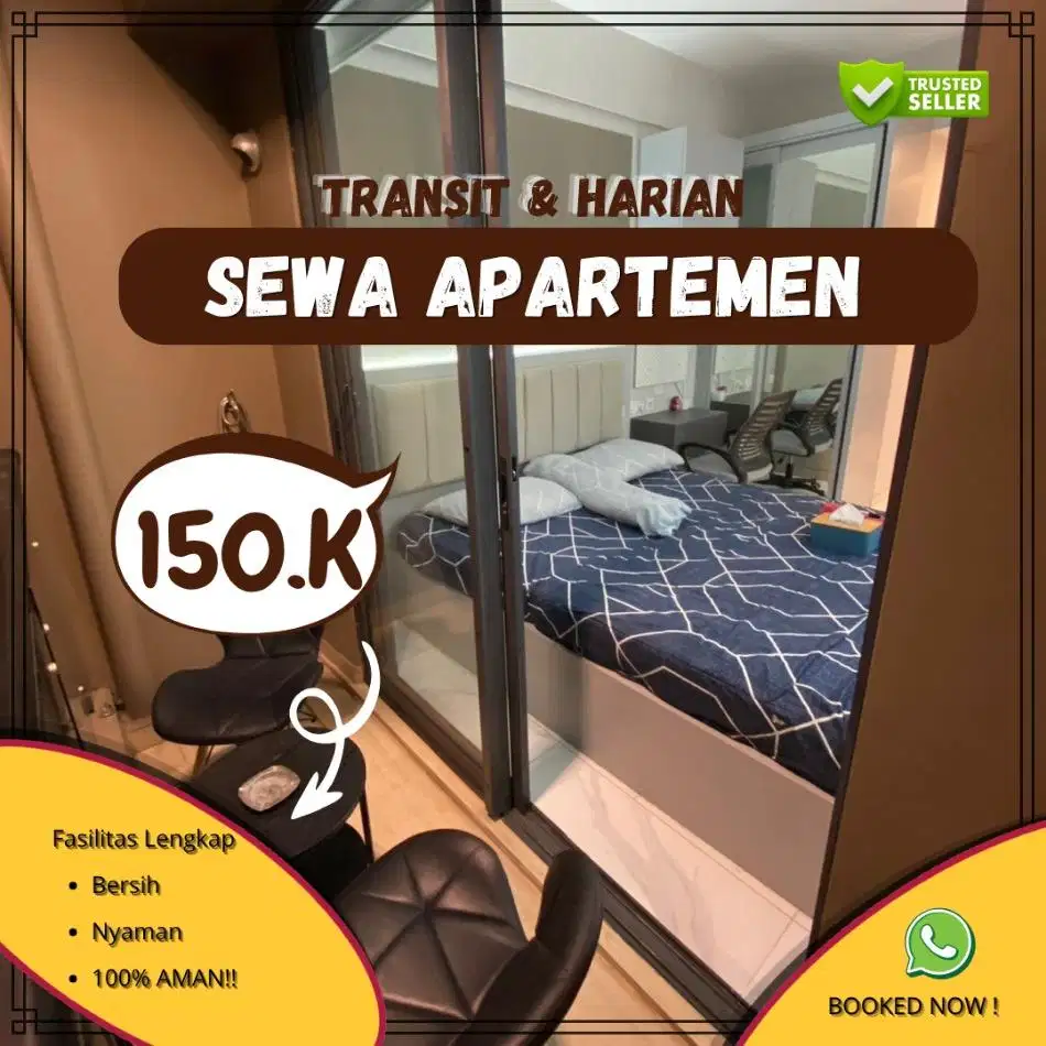 Sewa Apartemen Skyhouse BSD city Harian/Transit Termurah Tangerang