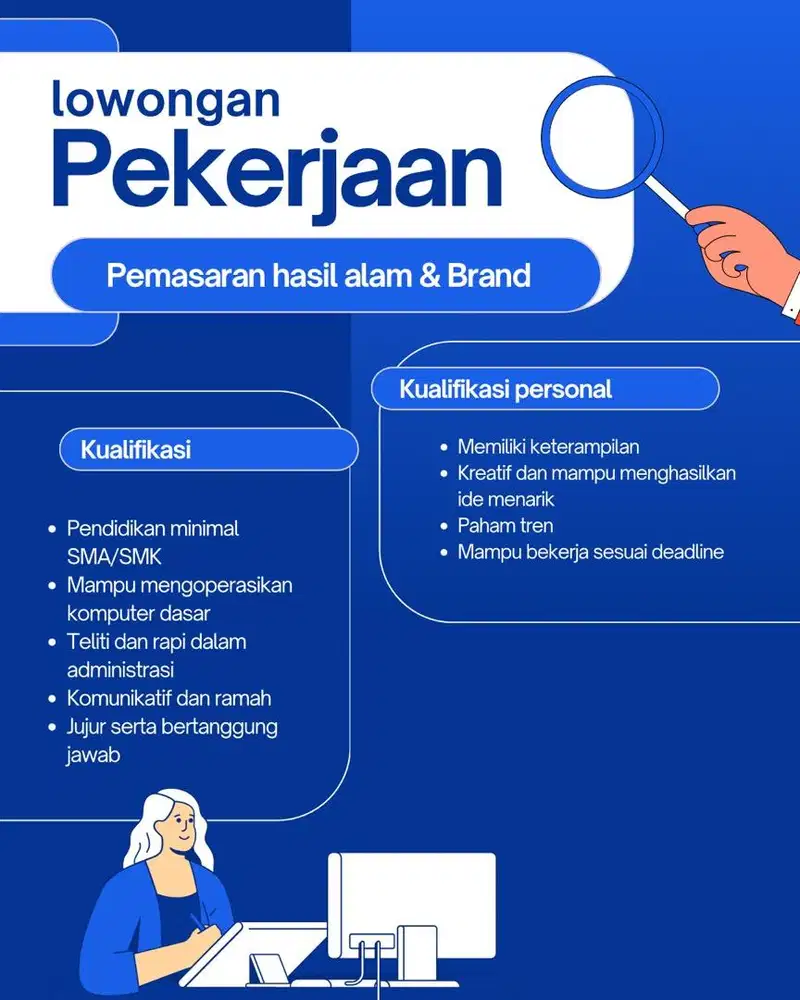 Loker Brand Pemasaran Hasil Alam