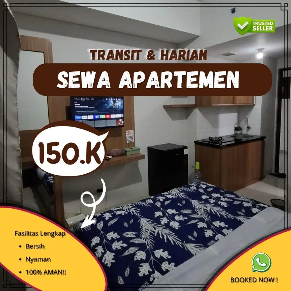 Sewa Apartemen Treepark BSD Serpong Harian/Transit Termurah Tangerang