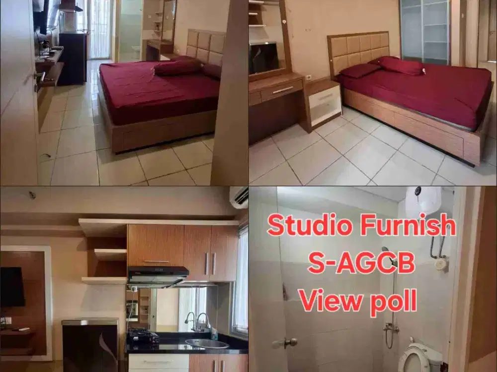 Disewakan bulanan studio furnisd apartemen educity by citihome