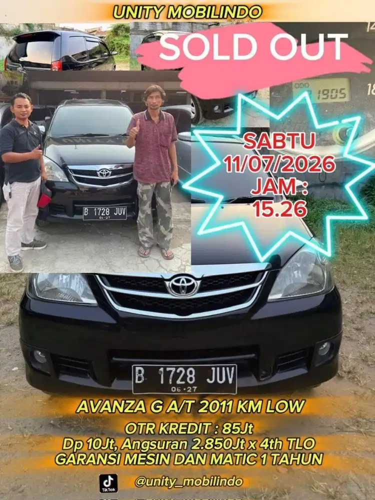 avanza G at matic 2011 km low