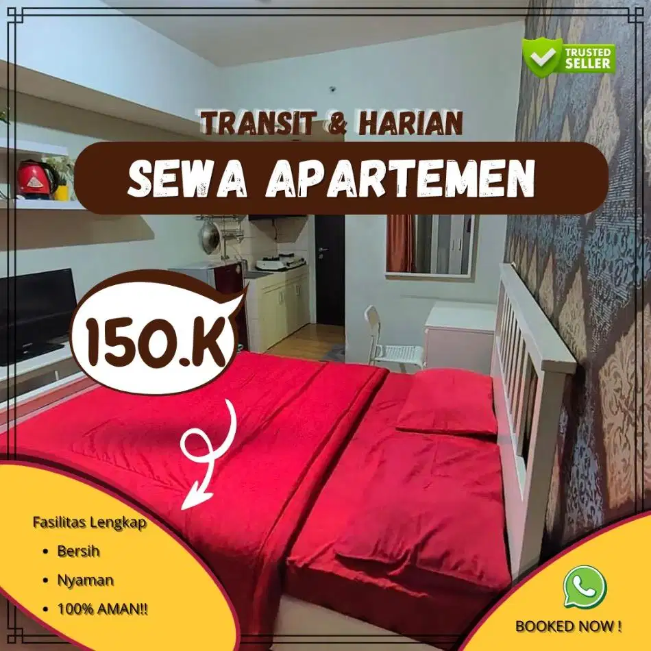 Sewa apartemen Tangerang URBANTOWN SERUA Harian/Transit Termurah