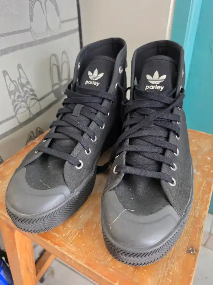 Original adidas nizza parley hi 43 1/3 rare hand carry vietnam ky bnob