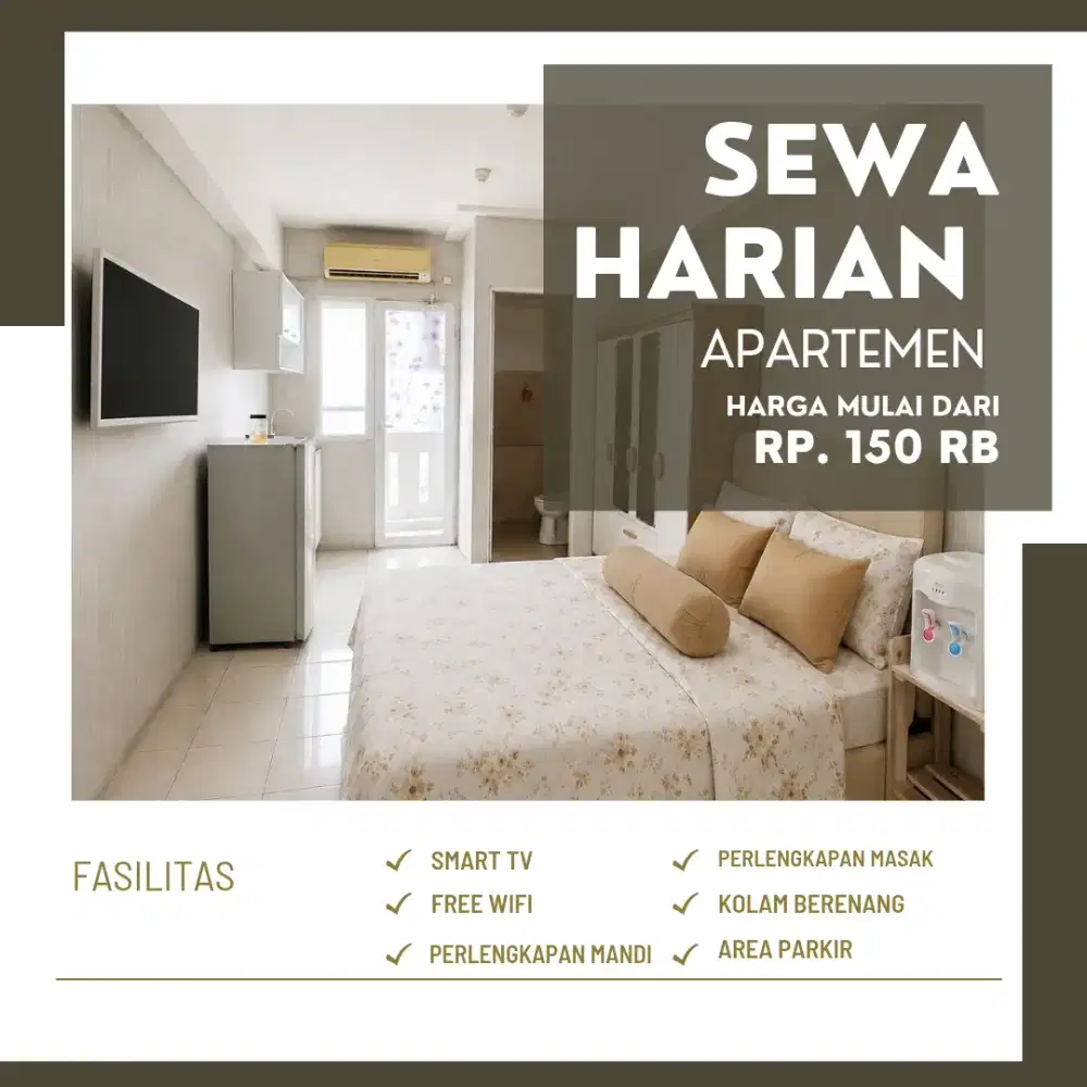 sewa apartemen harian green Pramuka city Jakarta pusat