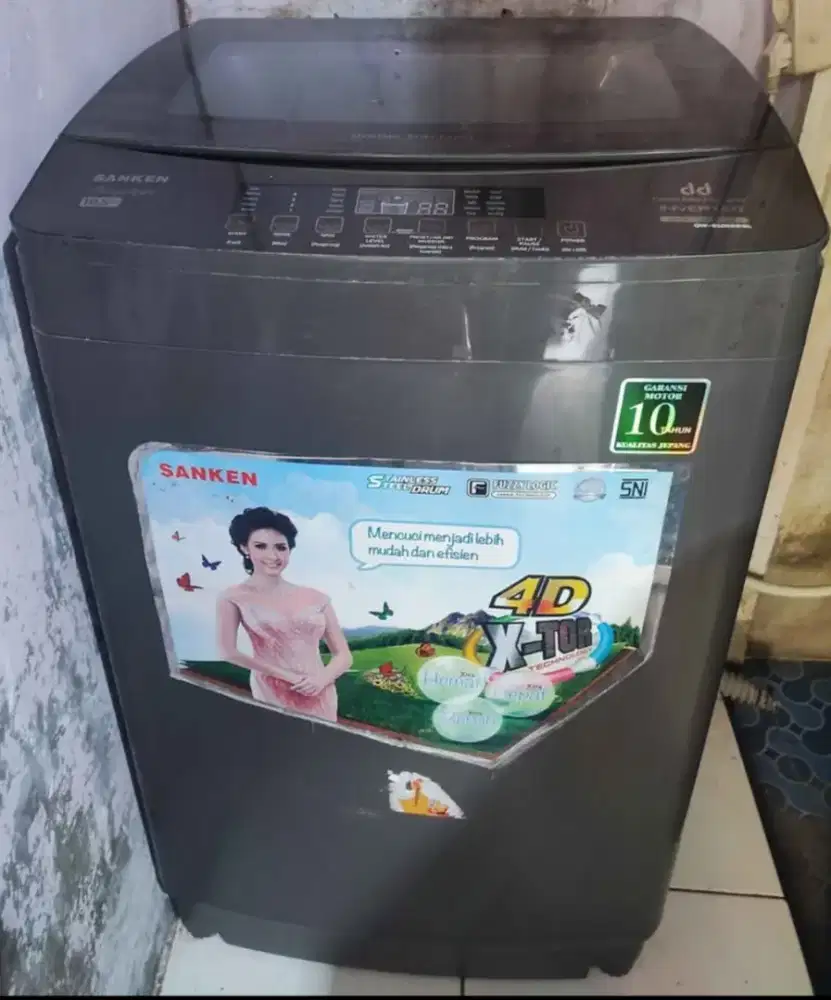 Mesin Cuci Sanken Second Top Loading