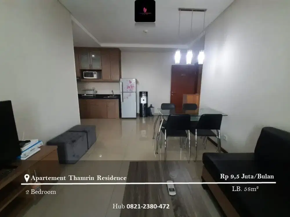 Disewakan Apartement Thamrin Residence High Floor 2BR FF