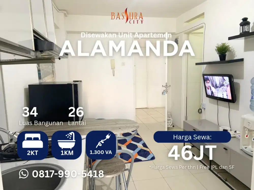 Sewa murah atas mall Apartemen Bassura