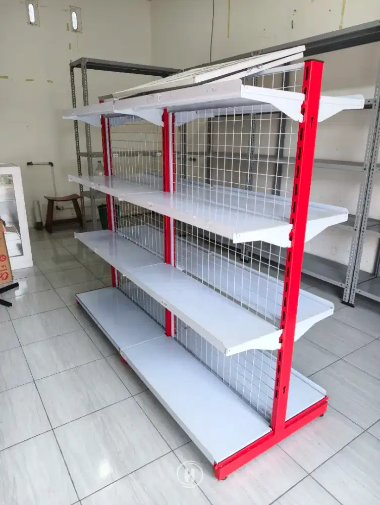 Rak display 2 sisi besi baguss super