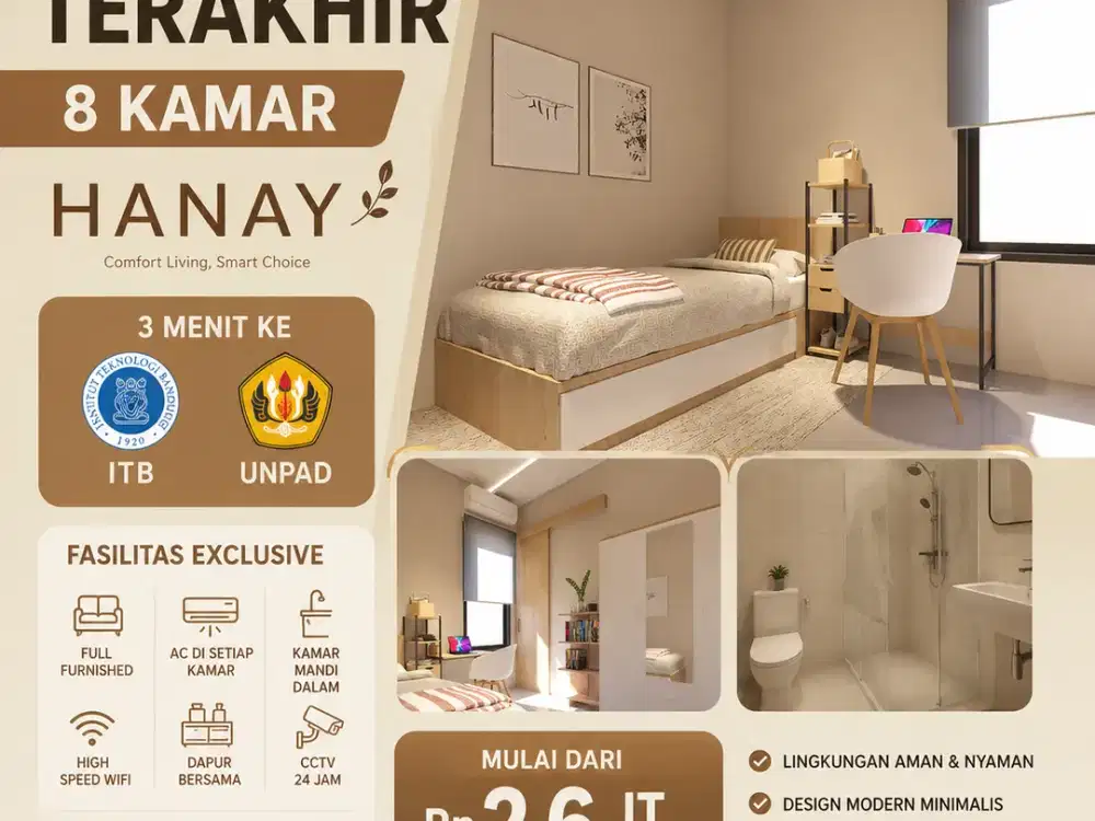 Investasi Properti Kost, Lokasi Prime Dekat Kampus Unpad dan ITB Jatinangor