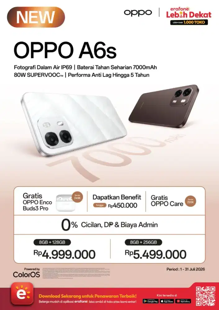 PROMO OPPO A6X CASHBACK 1JT AN