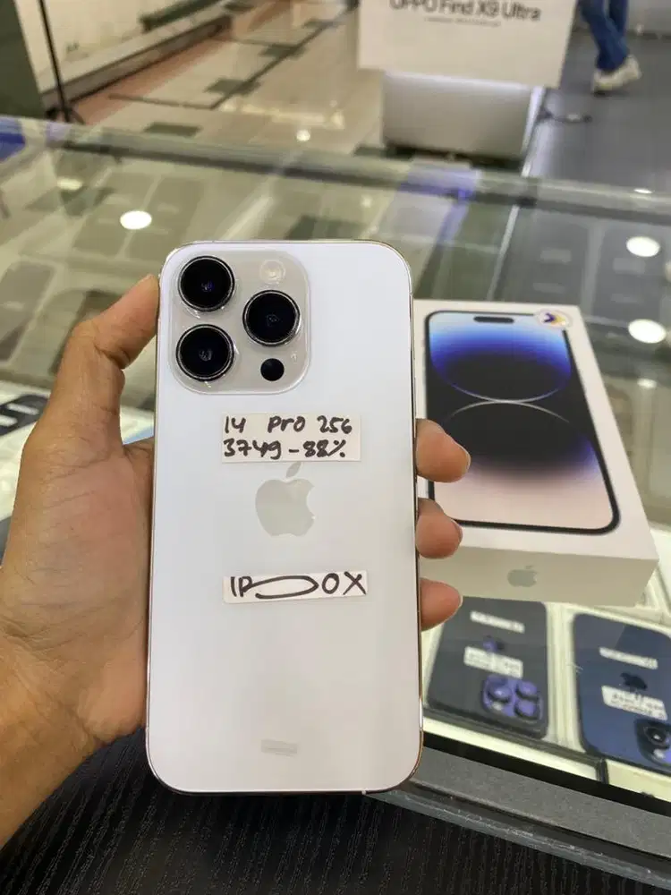 Iphone 14 pro 256 silver garansi ibox