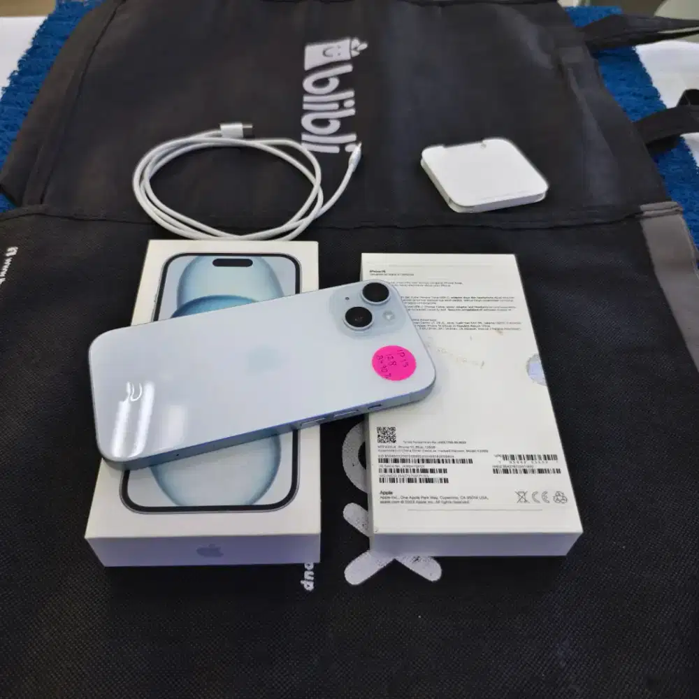 Iphone 15 128gb 99% like new BH 90% CC 437 Ex resmi Digimap