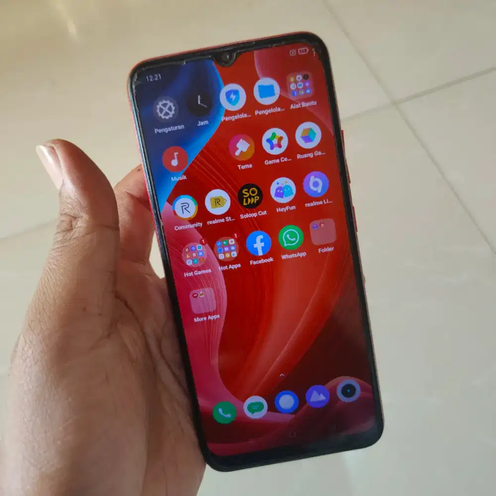 realme c12 32gb red hape casan