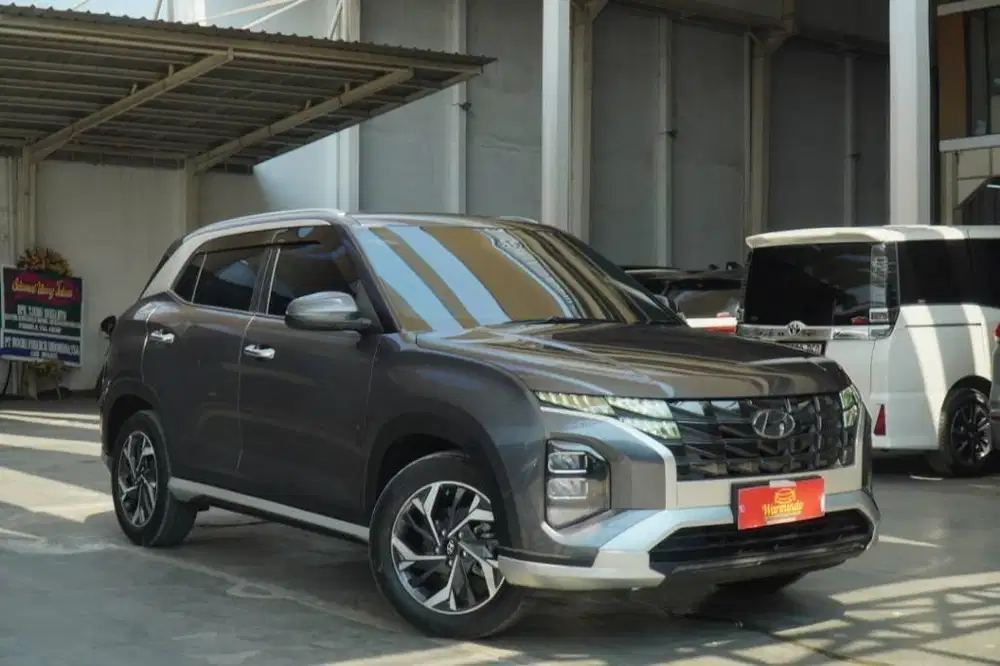 Hyundai Creta Prime Matic AT 2022 Abu Abu grey DP minim 41 juta low KM