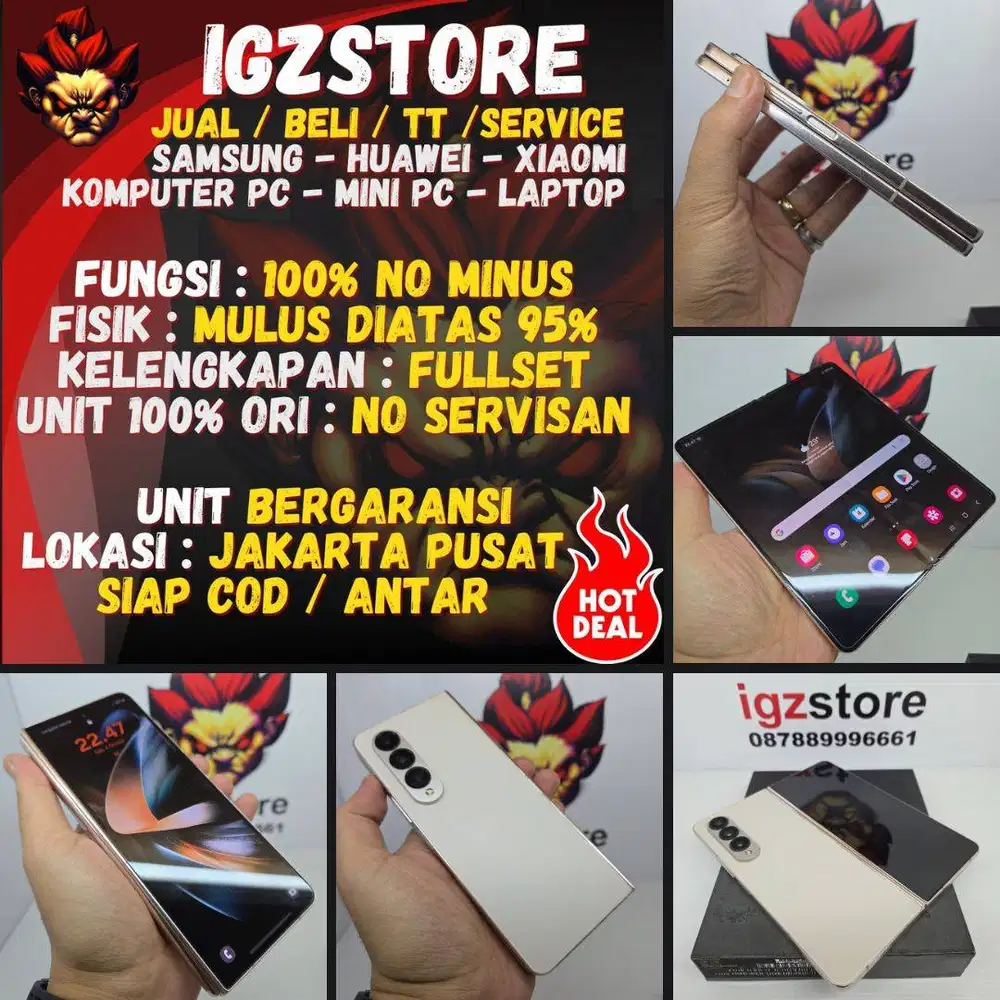 Samsung Z Fold 4 12/256/512 SEIN No Minus Mulus  FULLSET