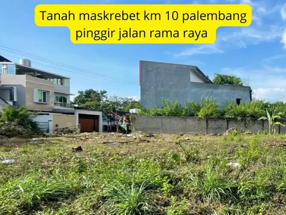 tanah dijual area Maskarebet KM 10 KOTA PALEMBANG